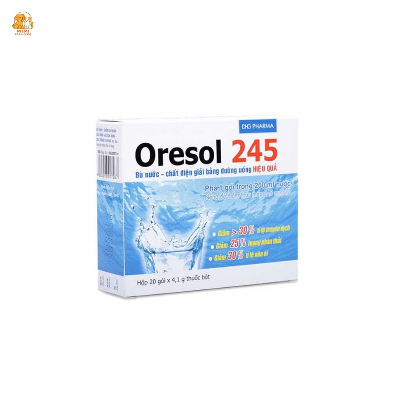 Thuốc tiêu hoá cho chó Oresol 245
