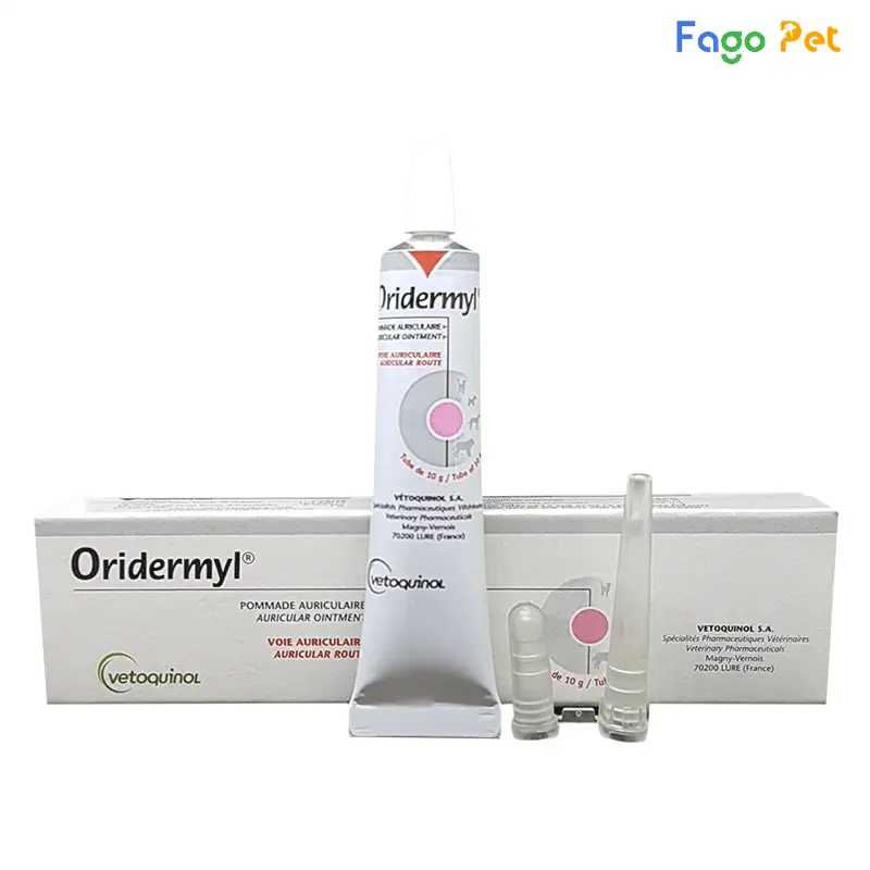 Thuốc Oridermyl Trị Rận Tai Mèo Viêm Tai Hiệu Quả